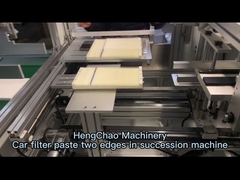 Auto filters plak twee randen in de opvolging machine